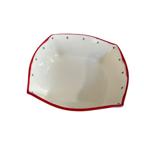 Handmade Studio Pottery Bowl Set – Modern Folk Art 4 pc signed - Picture 3 of 7